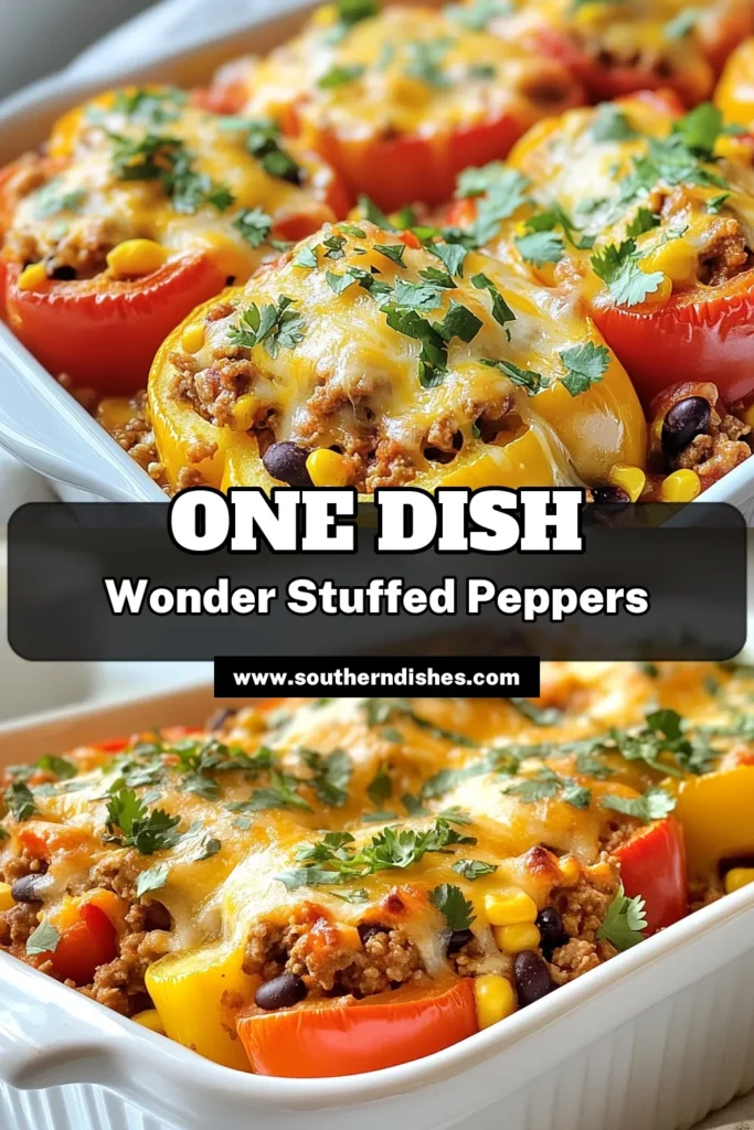 Discover the deliciousness of this stuffed pepper casserole that features healthy stuffed peppers packed with flavor! Made with ground turkey and quinoa, this baked stuffed bell peppers recipe is perfect for a hearty meal. Enjoy a nutritious twist on comfort food with layers of savory ingredients that everyone will love. Try this recipe today and transform your dinner routine! Save it for later! #StuffedPepperCasserole #HealthyStuffedPeppers #GroundTurkeyCasserole #QuinoaStuffedPeppers