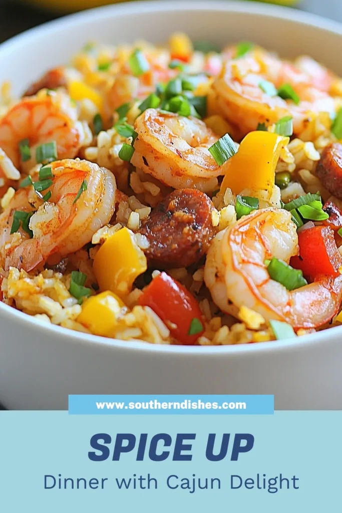 Dive into the bold flavors of this Cajun shrimp dirty rice with shrimp and andouille sausage! This easy shrimp and sausage rice recipe is perfect for a spicy Cajun rice dinner that impresses without the fuss. With just a few ingredients, you can whip up a delicious shrimp and sausage dinner recipe in under 40 minutes. Save this recipe for your next family feast and experience the taste of Louisiana! #CajunDirtyRice #ShrimpAndSausage #EasyRecipes #SpicyCajunRice