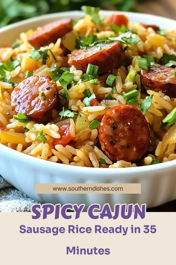 Discover the deliciousness of this Cajun sausage rice skillet, packed with flavor and perfect for busy weeknights. This easy Cajun recipe combines savory andouille sausage, rice, and vibrant veggies in one pot for a quick meal everyone will love. Perfect for anyone searching for one-pot sausage dishes or andouille sausage recipes, this Cajun skillet is sure to become a family favorite. Save this recipe for your next quick rice skillet meal! #CajunSausage #OnePotMeals #QuickRecipes #EasyCajunDishes