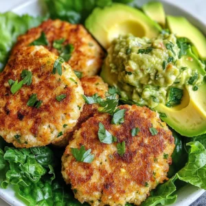 To make these tasty keto chicken patties, gather the following items: - 1 pound ground chicken - 1/2 cup almond flour - 1/4 cup grated Parmesan cheese - 1/4 cup finely chopped green onions - 1 large egg - 2 cloves garlic, minced - 1 teaspoon paprika - 1/2 teaspoon salt - 1/2 teaspoon black pepper - 1/4 teaspoon cayenne pepper (optional for heat) - 2 tablespoons olive oil (for frying) - Fresh parsley, chopped (for garnish) These chicken patties are not only simple to make, but they also fit well in a keto diet. Each patty contains about: - Calories: 150 - Protein: 20g - Fat: 8g - Carbohydrates: 3g - Fiber: 1g This makes them a great choice for low-carb meals. If you want to change things up, here are some ideas: - Ground Turkey or Beef: You can swap ground chicken for turkey or beef for a different taste. - Coconut Flour: Use coconut flour instead of almond flour if you prefer. - Onion Powder: If green onions are not available, use onion powder for flavor. - Different Cheeses: Try cheddar or mozzarella instead of Parmesan for a new twist. Using these alternatives can keep your meal fresh and exciting! {{ingredient_image_1}} Start by gathering all your ingredients. In a large mixing bowl, add the ground chicken, almond flour, and grated Parmesan cheese. Next, toss in the finely chopped green onions, minced garlic, and the egg. Sprinkle in the paprika, salt, black pepper, and cayenne pepper if you want a kick. Now, use your hands to mix everything well. Make sure the ingredients blend evenly. This step is key for flavor. Once your mixture is ready, it’s time to shape the patties. Divide the mixture into six equal parts. Each part should be about the size of a small burger. Take one portion and press it into a patty, making it roughly one inch thick. Repeat this for all portions. Ensure they are uniform in size for even cooking. Heat the olive oil in a large skillet over medium heat. When the oil is hot, place the patties in the skillet. If your skillet is small, cook them in batches to avoid crowding. Cook each patty for about 5-6 minutes on one side. You want them golden brown. Then, flip the patties and cook the other side for another 5-6 minutes. To make sure they are safe to eat, check that they reach an internal temperature of 165°F (75°C). Once done, remove them from the skillet and let them drain on a paper towel. Garnish with fresh parsley before serving. Enjoy your meal! Use medium heat when cooking your patties. This helps them cook evenly. If the heat is too high, the outside can burn while the inside stays raw. I like to use a cast-iron skillet for a nice, even cook. Make sure the oil is hot before adding the patties. This keeps them from sticking. Always leave some space between the patties. This allows them to brown well. To kick up the taste, try adding fresh herbs like parsley or cilantro. You can also mix in some spices like cumin or onion powder. If you enjoy heat, don’t skip the cayenne pepper. It adds a nice kick! For a gourmet touch, serve your patties with avocado slices or a dollop of guacamole. This adds creaminess and flavor. One mistake is overmixing the chicken mixture. This can make your patties tough. Mix just until combined. Another error is not letting the patties rest after cooking. Letting them sit for a few minutes helps keep them juicy. Lastly, avoid cooking too many patties at once. This can lower the skillet's heat and lead to uneven cooking. Pro Tips Use Cold Ingredients: Ensure your ground chicken and egg are cold; this helps the patties hold their shape better during cooking. Don’t Overmix: Mix the ingredients just until combined to keep the patties tender and prevent them from becoming tough. Check for Doneness: Always use a meat thermometer to ensure the patties reach an internal temperature of 165°F (75°C) for safe consumption. Experiment with Spices: Feel free to adjust the spices or add herbs to customize the flavor of your patties to your preference. {{image_2}} You can easily make these patties even tastier while keeping them low-carb. Try adding chopped bell peppers or zucchini. They add crunch and flavor without many carbs. You can also mix in some shredded cheese for a rich taste. Just make sure to keep the total carbs low. If you love heat, spice up your patties! Add more cayenne pepper or some diced jalapeños. You can also use spicy seasoning blends. A dash of hot sauce in the mix will do wonders. The spice will make your patties pop and bring new life to them. To bring a fresh taste, add herbs to your chicken patties. Fresh basil, thyme, or cilantro work well. Just chop them finely and mix them in. This gives a nice aroma and can make the dish stand out. The herbs will add a gourmet touch without much effort. You can keep your keto chicken patties in the fridge. Place them in an airtight container. They will stay fresh for about 3 to 4 days. If you want to keep them longer, consider freezing instead. To freeze your patties, let them cool completely first. Then, lay them flat on a baking sheet. Freeze them for about 1 hour. Once they are solid, transfer them to a freezer bag. They can last up to 3 months in the freezer. Just make sure to label the bag with the date. When you're ready to eat, you can reheat the patties. The best way is to use a skillet. Heat a little olive oil over medium heat. Cook the patties for about 3 to 4 minutes on each side. You can also microwave them for a quick option. Place them on a microwave-safe plate and heat for about 1-2 minutes. Check to ensure they are hot all the way through. Yes, you can use turkey, beef, or pork. Each type has a unique flavor. Ground turkey works well for a lean option. Beef gives a richer taste. Pork can add a juicy texture. Just keep the seasoning in mind. Each meat may need slight adjustments in cooking time. Check the internal temperature of your patties. Use a meat thermometer for accuracy. The safe temperature is 165°F (75°C). Look for a golden brown color outside. The juices should run clear when you cut into them. If unsure, cook them a bit longer. Pair your patties with fresh salads or steamed veggies. Zucchini noodles are a great low-carb option. You can also serve them with avocado slices. A dollop of guacamole adds creaminess. Try a side of cauliflower rice for extra flavor and texture. In this article, we explored how to make delicious keto chicken patties. We talked about the key ingredients, nutritional info, and smart swaps. You learned step-by-step how to mix, shape, and cook them. Tips offered best methods and flavor tricks, while variations gave creative ideas. Lastly, we covered storage, freezing, and reheating suggestions. Now you have all the tools to create tasty low-carb meals. Enjoy your cooking adventure!