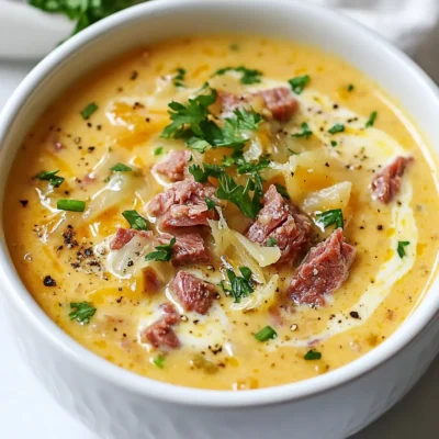 Creamy Reuben Soup for a Savory Comfort Meal