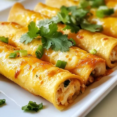 Baked Cream Cheese Chicken Taquitos Simple Delight