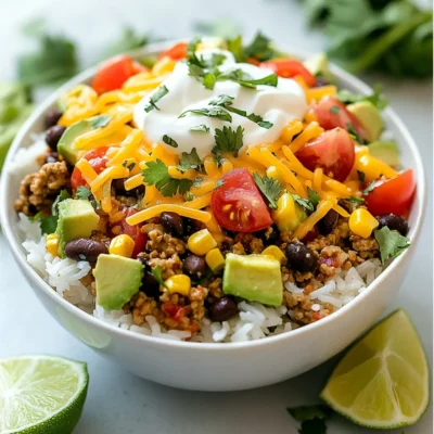 Easy Taco Rice Bowls Simple and Flavorful Meal