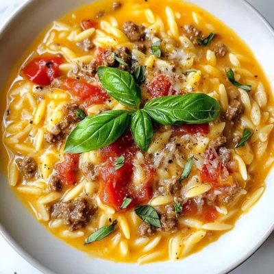 Tomato Cream Beef Orzo Flavorsome Comfort Dish