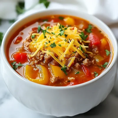 Stuffed Pepper Soup Savory and Flavorful Dish