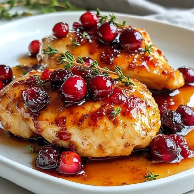 Savory Cranberry Glazed Chicken Easy and Flavorful Meal