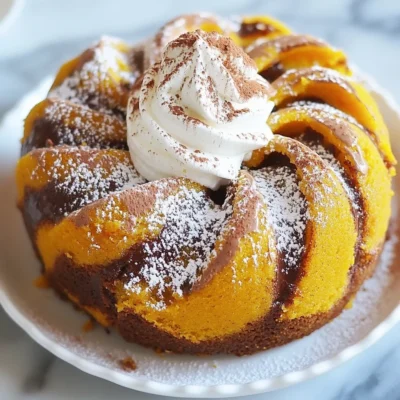 Vegan Pumpkin Marble Cake Tasty and Simple Recipe