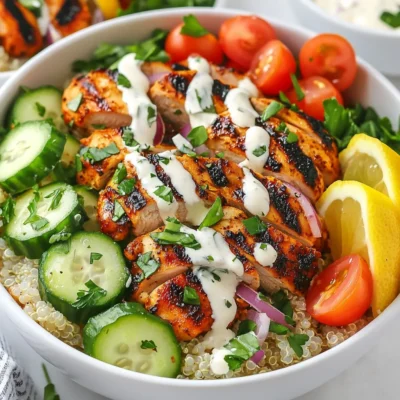 Chicken Shawarma Bowls Flavorful and Wholesome Meal