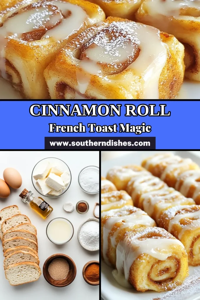Indulge in the ultimate breakfast delight with these Cinnamon Roll French Toast Roll-Ups! This easy breakfast recipe combines the classic flavors of cinnamon roll recipes with the fun of roll-ups, filled with a creamy cream cheese mixture. Perfect for brunch or a cozy morning, these delightful French Toast Roll-Ups are quick to make and a guaranteed hit! Try them today and enjoy a sweet start to your day! #CinnamonRolls #BreakfastIdeas #EasyRecipes #FrenchToastRollUps