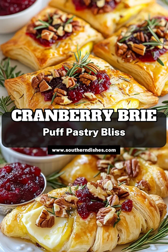Discover the perfect holiday treat with this delicious Cranberry Brie Puff Pastry! This easy Brie recipe combines creamy Brie cheese with tart cranberry sauce and crunchy pecans for a mouthwatering puff pastry appetizer. Impress your guests with this simple yet elegant dish that highlights innovative uses for cranberry sauce. Save this tasty recipe for your holiday gatherings! #CranberryBriePuffPastry #HolidayAppetizers #EasyBrieRecipes #PuffPastryAppetizerRecipes