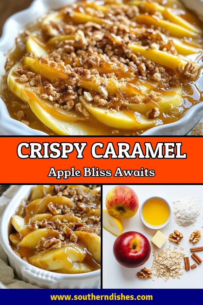 Discover the ultimate crispy caramel apple dessert with our easy baked apple crisp recipe! Made with Honeycrisp apples, this delicious fall dessert idea is perfect for gatherings or cozy nights in. Enjoy the delightful blend of flavors in this easy apple crumble recipe that will have everyone coming back for seconds. Try it today and impress your family and friends! Save this recipe for your fall baking! #AppleCrisp #FallDessert #EasyRecipes #CrispyDesserts