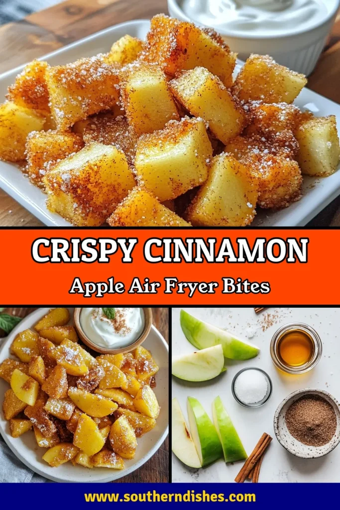 Discover the perfect Healthy Air Fryer Snacks with these delicious cinnamon sugar apple bites! This easy air fryer dessert recipe combines juicy apples with wholesome ingredients like coconut sugar for a guilt-free treat. Perfect for healthy apple recipes lovers, these coconut sugar snacks are a hit for any occasion. Ready in just 20 minutes, they're sure to satisfy your sweet tooth. Try this simple recipe today and pin for later! #HealthySnacks #AirFryerDesserts #CinnamonSugar #HealthyCooking