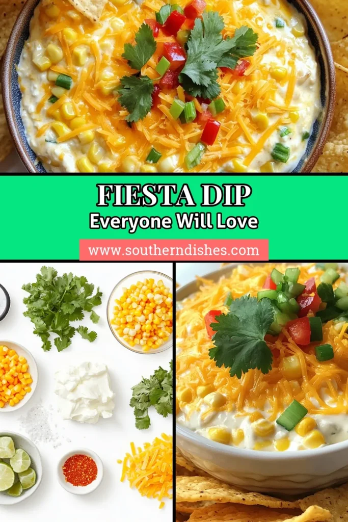 Delight your guests with this creamy corn fiesta dip that's perfect for any gathering! This easy corn dip recipe combines fresh corn, cream cheese, and cheddar for a cheesy corn dip that pairs beautifully with tortilla chips. Whether it's game day or a casual party, this appetizer will be the star of the show. Get ready to impress! Save this cheesy dip for your next celebration. #CornDipRecipe #EasyPartyDip #CheesyCornDip #AppetizerWithTortillaChips