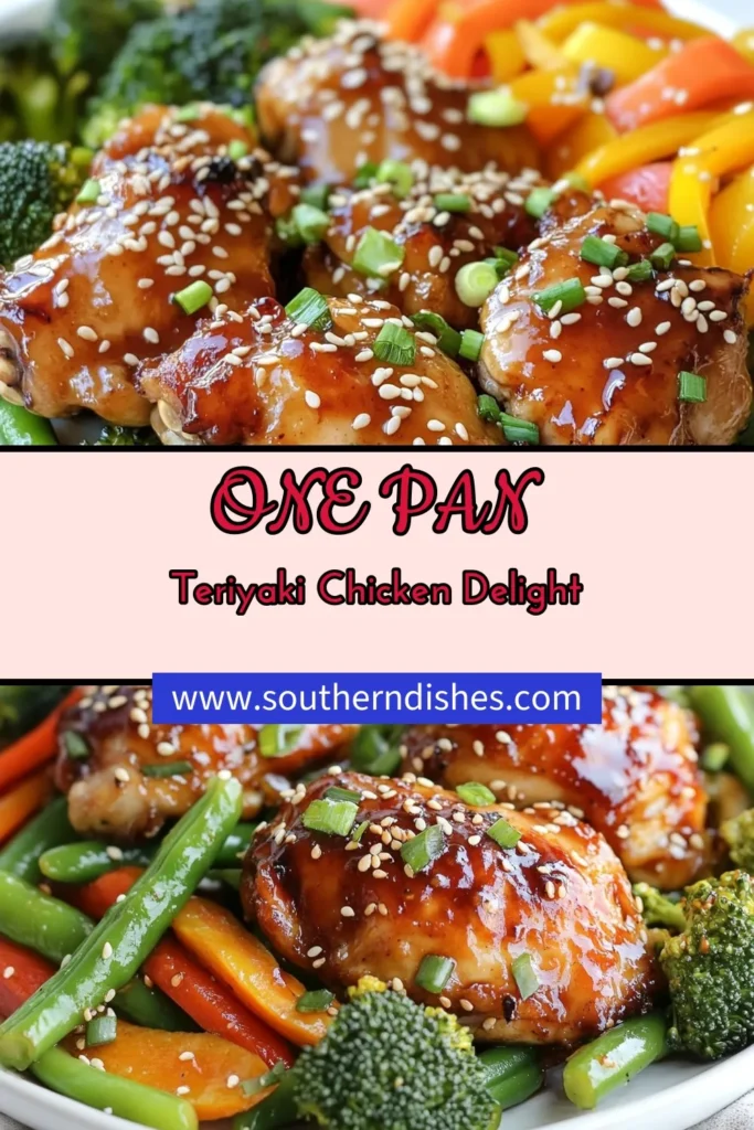 Discover the ultimate Sheet Pan Teriyaki Chicken, an easy teriyaki chicken recipe that will delight your family. This one pan chicken dinner combines juicy chicken thighs with vibrant vegetables for a healthy sheet pan meal. Marinated in a savory teriyaki sauce, this dish is not only delicious but also simple to prepare. Don't miss out—try this healthy recipe today! Save for later and enjoy! #SheetPanDinner #TeriyakiChicken #HealthyMeals #EasyRecipes