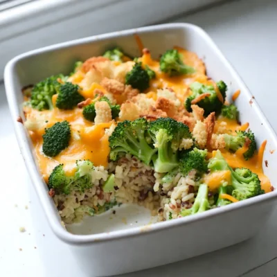 Cheesy Broccoli Rice Casserole Comforting Family Dish