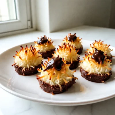 Chocolate Dipped Coconut Macaroons Irresistible Treat