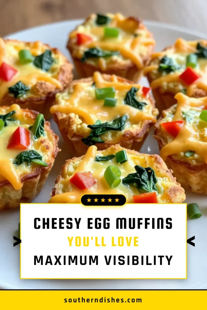 Looking for a delicious and healthy breakfast option? Try these Cheesy Egg Muffins made with cottage cheese! Packed with nutrients from spinach and colorful bell peppers, these cottage cheese recipes are perfect for meal prep. They're low-carb breakfast ideas that are both satisfying and easy to make. Bake a batch of these healthy breakfast muffins and enjoy them all week long. Save this recipe for your next brunch! #CheesyEggMuffins #CottageCheeseRecipes #HealthyBreakfastMuffins #LowCarbBreakfastIdeas