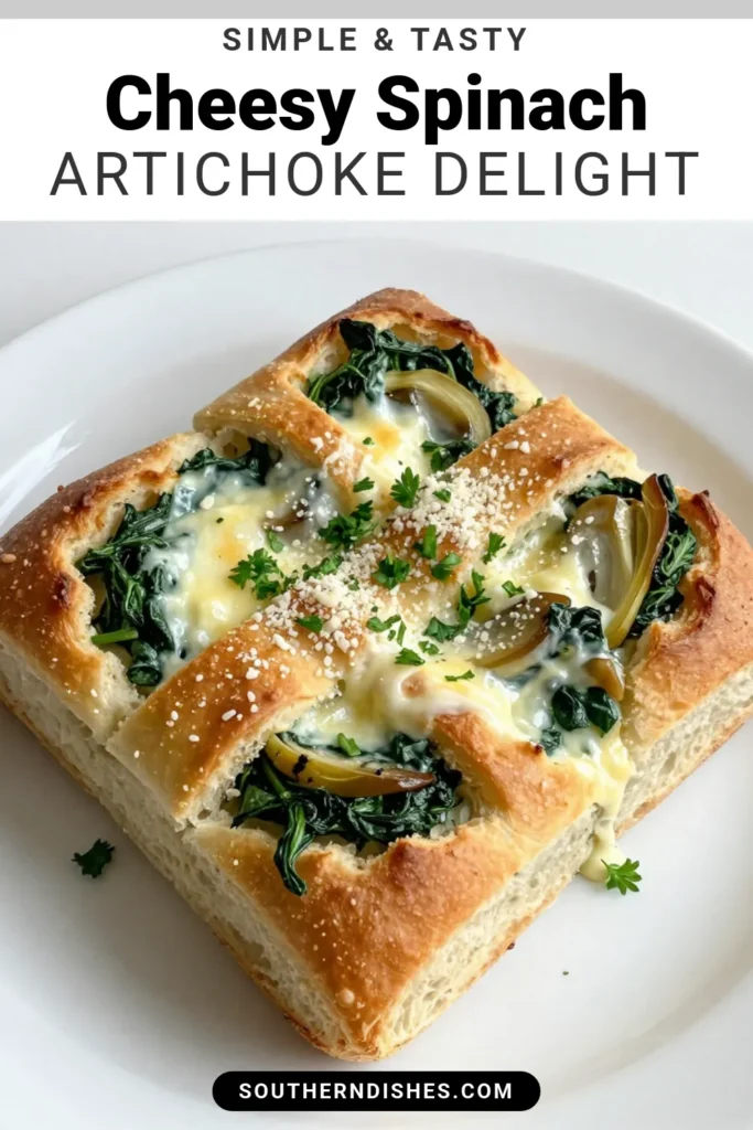 Indulge in the ultimate comfort food with this delicious Spinach Artichoke Pull-Apart Bread! This easy appetizer recipe combines the flavors of creamy spinach artichoke dip with cheesy pull-apart bread for a crowd-pleasing dish perfect for any occasion. Bake it fresh and watch it disappear! Save this Spinach Artichoke Bread recipe now and make your next gathering unforgettable. #SpinachArtichokeBread #PullApartBreadRecipe #CheesyPullApartBread #EasyAppetizerRecipes