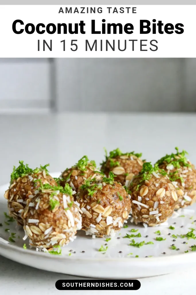 Discover the delicious and refreshing Coconut Lime Energy Bites, a perfect Healthy Energy Bites Recipe for your snacking needs! These No-Bake Snack Ideas are quick to prepare and ideal for any diet, being both gluten-free and a vegan energy bites recipe. Packed with rolled oats, coconut, almond butter, and zesty lime, they are sure to fuel your day. Try this easy recipe today and save for later! #HealthySnacks #VeganRecipes #GlutenFree #EnergyBites