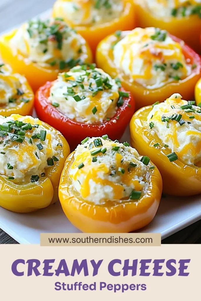 Looking for the perfect party appetizer? Try these delicious cream cheese stuffed mini peppers! These baked mini bell peppers are not only colorful but also easy to make, making them ideal for gatherings. With a creamy filling of cream cheese, cheddar, and fresh herbs, they are sure to wow your guests. Enjoy these mini pepper snacks warm or at room temperature. Save this easy stuffed pepper recipe for your next event! #Appetizer #MiniPeppers #PartyFood #EasyRecipes
