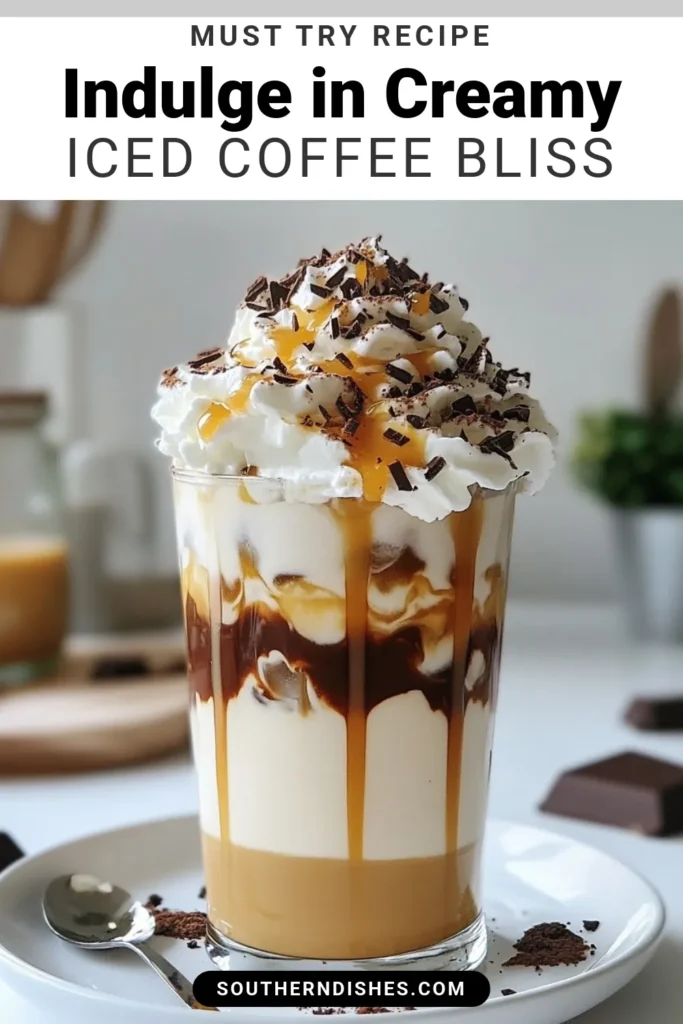 Indulge in this creamy iced coffee recipe inspired by Starbucks! Our Baileys-inspired coffee drink is the perfect way to treat yourself to a homemade iced coffee with cream, featuring a delightful combination of chocolate and caramel flavors. This easy iced coffee dessert is ready in just 10 minutes, making it a simple yet delicious option for any time of the day. Save this recipe for a refreshing treat! #IcedCoffee #BaileysDrink #CoffeeLovers #DessertDrinks