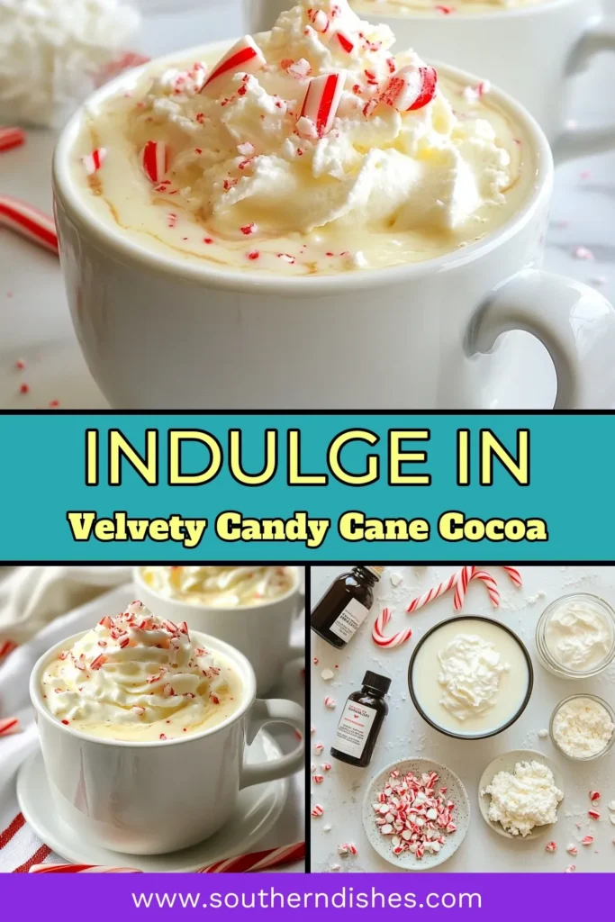 Warm up this holiday season with a deliciously creamy slow cooker hot chocolate! Our Candy Cane White Hot Chocolate combines the richness of white chocolate with a hint of peppermint for the ultimate festive hot chocolate recipe. Easy to make and perfect for cozy gatherings, this white chocolate hot chocolate recipe will be a hit. Get your cups ready for a delightful treat! Don't forget to save this recipe! #SlowCookerHotChocolate #CandyCaneHotChocolate #PeppermintHotChocolate #FestiveHotChocolateRecipe