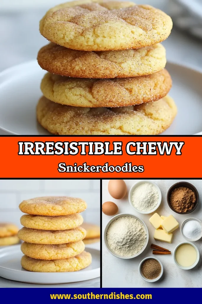 Discover the ultimate chewy snickerdoodle recipe that's perfect for cookie lovers! These easy snickerdoodle cookies are dusted in cinnamon sugar, bringing you the classic flavors you crave. Learn how to make snickerdoodles that are soft, chewy, and utterly delightful. Get ready to impress friends and family with these scrumptious cinnamon sugar cookies. Save this recipe for your next baking adventure! #Snickerdoodle #CookieRecipe #Baking #Dessert