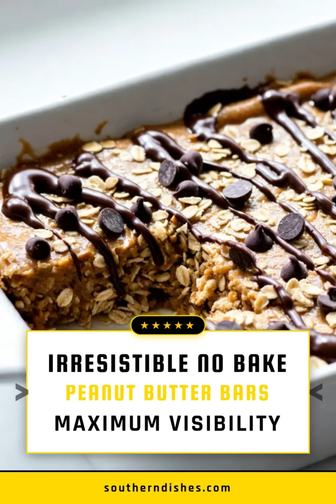 Discover the ultimate snack with these no-bake peanut butter oatmeal bars! Perfectly sweetened with honey or maple syrup, these healthy peanut butter oatmeal bars are packed with rolled oats and chocolate chips for an energy boost. Easy to make, these oatmeal peanut butter snacks are perfect for on-the-go. Try these easy no-bake energy bars today and enjoy a delicious treat! Save the recipe! #NoBakePeanutButterBars #HealthySnacks #OatmealRecipes #EnergyBars