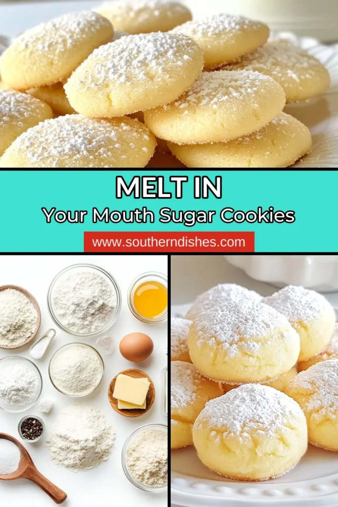 Indulge in the ultimate comfort food with these soft sugar cookies that melt in your mouth! This easy sugar cookie recipe yields buttery sugar cookies, perfect for any occasion. Impress your friends and family with this homemade cookie recipe that combines simple ingredients for a delightful treat. Your tastebuds will thank you! Try them today and save for later inspiration! #SugarCookies #Baking #Dessert #HomemadeCookies