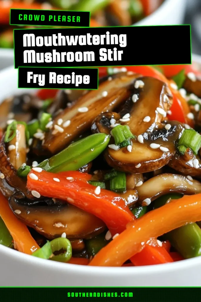 Discover a delicious mushroom stir-fry recipe that&rsquo;s quick, healthy, and packed with flavor! This vegan mushroom stir-fry features an array of fresh vegetables and is tossed in savory soy sauce, making it a perfect vegetable stir-fry with soy sauce you can whip up in minutes. Enjoy this healthy stir-fry recipe any night of the week. Save now and enjoy delightful meals! #MushroomStirFry #VeganRecipes #HealthyEating #QuickMeals
