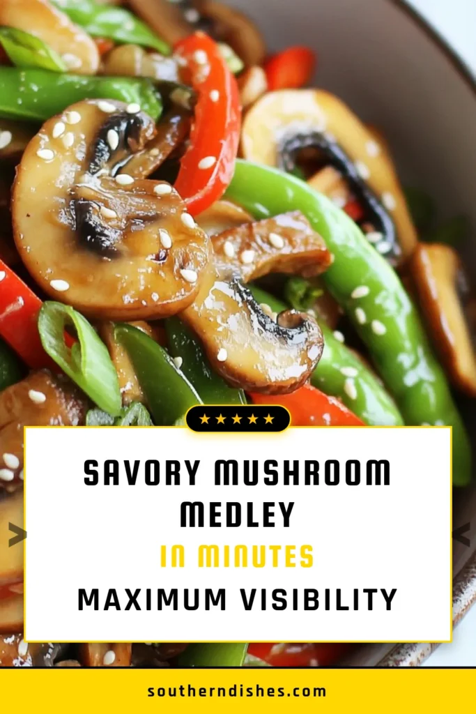 Discover this delicious mushroom stir-fry recipe that’s perfect for a quick weeknight dinner! Packed with assorted mushrooms, colorful veggies, and bursting with flavor, this vegetarian stir-fry is not only quick to make but also healthy. Enjoy vibrant tastes in just 15 minutes with this easy mushroom stir-fry. Save this healthy vegetable stir-fry for your next meal! #MushroomStirFry #VegetarianStirFry #QuickMushroomRecipes #EasyDinnerIdeas