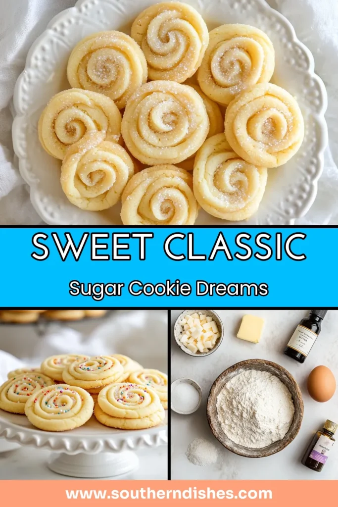 Looking for a delightful rolled sugar cookies recipe? Try these classic sugar cookies, perfect for any occasion! This easy sugar cookies recipe features soft, delicious dough that you can decorate with fun sugar cookie decoration ideas. Homemade sugar cookies are not only a treat but also a beautiful gift when arranged with a ribbon. Save this recipe for your next baking adventure! #SugarCookies #Baking #CookieDecorating #HomemadeTreats