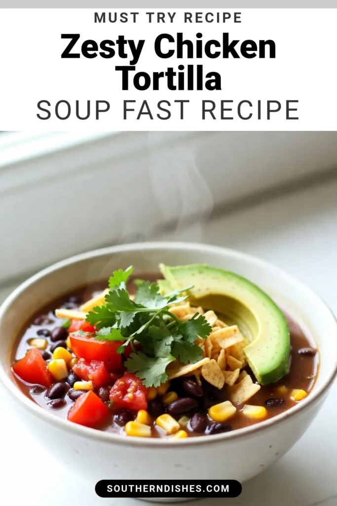 Discover the deliciousness of Instant Pot chicken tortilla soup with this zesty chicken soup recipe! Perfect for busy weeknights, this easy tortilla soup recipe comes together quickly, delivering a flavorful punch. Enjoy a spicy chicken soup in your Instant Pot that's ready in just 40 minutes. Try this quick Mexican soup recipe and elevate your meal! Save this recipe for your next cozy night in! #InstantPotRecipes #TortillaSoup #MexicanFood #SoupLovers