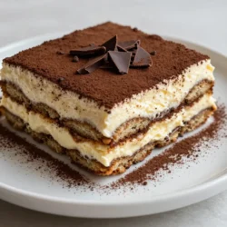 To make this classic tiramisu, gather the following: - 1 cup strong brewed coffee, cooled - 3 large eggs, separated - 3/4 cup granulated sugar - 1 cup mascarpone cheese - 1 cup heavy whipping cream - 1 teaspoon vanilla extract - 24 ladyfinger cookies - Unsweetened cocoa powder, for dusting - Dark chocolate shavings, for garnish Using high-quality ingredients makes a big difference. Choose fresh eggs for the best texture. Good mascarpone cheese gives a rich, creamy flavor. Select coffee you enjoy drinking. This adds depth to your dessert. For the cocoa powder, go for unsweetened. It balances the sweetness perfectly. Lastly, dark chocolate shavings add elegance and flavor. If you can&rsquo;t find ladyfingers, you can use sponge cake. Just cut it into strips. For a coffee substitute, use strong brewed tea instead. This gives a different but tasty twist. If you want a dairy-free option, try coconut cream in place of mascarpone. You can also skip the eggs by using whipped cream in the filling. Just remember, these changes will alter the final taste and texture. {{ingredient_image_1}} Start by getting a large mixing bowl. Add three egg yolks and three-fourths cup of granulated sugar. Beat them together until the mix is pale and fluffy. This takes about five minutes. Next, add one cup of mascarpone cheese and one teaspoon of vanilla extract. Mix until it is smooth and creamy. This base will give your tiramisu its rich flavor. In another bowl, pour one cup of heavy whipping cream. Use a hand mixer to whip it until you see stiff peaks. This means the cream holds its shape well. Take your time here; the whipped cream adds lightness to your dessert. Once done, gently fold the whipped cream into the mascarpone mixture. Be careful not to deflate it. Now it&rsquo;s time to put everything together. Quickly dip each ladyfinger into one cup of cooled coffee. Don&rsquo;t soak them, just a quick dip on each side. Place half of the soaked ladyfingers at the bottom of a 9x9-inch baking dish. Spread half of the mascarpone mixture over the ladyfingers evenly. Repeat with the rest of the ladyfingers and mascarpone. Cover the dish with plastic wrap. Chill in the fridge for at least four hours, or overnight. Before serving, dust the top with cocoa powder and add dark chocolate shavings for a nice touch. To make a great tiramisu, avoid over-soaking the ladyfingers. Just a quick dip in the coffee is best. If you soak them too long, they become mushy. Use fresh eggs for the best taste. Always separate the yolks and whites carefully. Even a tiny bit of yolk can ruin the egg whites. When folding ingredients, be gentle. This keeps your mixture light and airy. To elevate your tiramisu, try adding a splash of coffee liqueur. This gives depth to the coffee flavor. You can also mix in a pinch of sea salt. Salt enhances sweetness and balances flavors. For a chocolate twist, add cocoa powder to the mascarpone mix. Use high-quality cocoa for the best results. Don&rsquo;t forget to garnish with dark chocolate shavings. This adds a nice crunch and extra flavor. Serve your tiramisu cold for the best taste. After chilling, dust the top with cocoa powder right before serving. This keeps it fresh and neat. Use a sharp knife to cut clean slices. For a fun touch, serve with fresh berries on the side. They add brightness and balance the rich dessert. Enjoy it with a cup of coffee or tea. The warmth pairs well with the cool tiramisu. Pro Tips Use Fresh Coffee: For the best flavor, always use freshly brewed coffee. The aroma and taste will elevate your tiramisu. Don't Over-Soak Ladyfingers: Dip the ladyfingers in coffee quickly. Over-soaking can make them too soggy and affect the texture. Chill Overnight: Allowing the tiramisu to chill overnight helps the flavors meld beautifully, enhancing the overall taste. Use Quality Ingredients: The quality of mascarpone cheese and chocolate can significantly impact the final dessert. Opt for high-quality products. {{image_2}} If you love chocolate, try this twist. Start with the classic recipe. Add 1/2 cup of cocoa powder to the mascarpone mixture. You can also sprinkle cocoa powder between the layers. For a richer taste, use dark chocolate instead of ladyfingers. Dust the top with grated chocolate. This makes a decadent dessert that chocolate lovers will adore. Fruit can brighten up tiramisu. Use fresh berries, like strawberries or raspberries. You can also use sliced peaches or bananas. Instead of coffee, soak ladyfingers in fruit juice or fruit puree. Layer the fruit in with the mascarpone mix. This gives a fresh and vibrant flavor. It&rsquo;s a great option for summer gatherings. For a vegan version, swap eggs and dairy. Use silken tofu instead of mascarpone. Blend it with a bit of sweetener and vanilla. Use coconut cream for the whipped topping. For gluten-free tiramisu, choose gluten-free ladyfingers. You can find these in stores or make your own. These changes allow everyone to enjoy this classic dessert. To store leftover tiramisu, cover it tightly with plastic wrap. This keeps it fresh. Place it in the fridge. It will last for about three to four days. If you want to keep it longer, consider freezing it. You can freeze tiramisu, but there are some guidelines. First, do not freeze it with the cocoa powder on top. This can change its texture. Instead, wrap the dish well in plastic wrap. Then, use foil for extra protection. Tiramisu can stay in the freezer for about two months. When you want to eat it, thaw it in the fridge overnight. To keep tiramisu fresh, avoid letting it sit out for long periods. Always return it to the fridge after serving. This helps maintain its creamy texture and flavor. If you plan to serve it later, use a clean spoon to cut and serve. This avoids contamination and keeps it safe to eat. Yes, you can make Tiramisu without eggs. Many recipes use whipped cream and mascarpone cheese instead. This creates a rich texture without using eggs. You can also find vegan options that use plant-based ingredients. Just ensure the flavors stay balanced. The best coffee for Tiramisu is a strong brewed coffee. Use espresso if you can. It gives a bold flavor that complements the dessert well. Avoid coffee that is too bitter. A balanced, rich coffee enhances the whole dish. Tiramisu lasts about 3 to 4 days in the fridge. Keep it covered with plastic wrap. This helps the flavors meld while keeping it fresh. If you see any signs of spoilage, do not eat it. Enjoy it while it&rsquo;s fresh for the best taste! In this blog post, we explored all aspects of making tiramisu. We discussed key ingredients and their quality, along with helpful substitutions. Then, we walked through the step-by-step instructions for creating the perfect dessert. Tips and tricks helped you avoid mistakes and enhance flavors. Variations allowed for creativity, while storage tips ensured freshness. Ultimately, making tiramisu can be simple and fun. With the right ingredients and techniques, you can impress anyone with this classic treat. Enjoy your delicious creation!