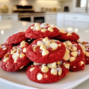 To make these tasty red velvet cake mix cookies, you need just a few simple items. Here&rsquo;s a list of the ingredients you will need: - 1 box red velvet cake mix - 1/2 cup vegetable oil - 2 large eggs - 1 teaspoon vanilla extract - 1/2 cup white chocolate chips - 1/2 cup chopped pecans (optional) - 1/4 cup powdered sugar (for dusting) Each ingredient plays a key role in creating the perfect cookie. The red velvet cake mix gives the cookies their unique flavor and color. Vegetable oil keeps them moist. The eggs bind everything together, while vanilla adds a lovely aroma. White chocolate chips bring sweetness, and pecans add a nice crunch. The powdered sugar on top makes the cookies look fancy. You can easily find these ingredients at your local grocery store. If you want to make this recipe gluten-free, check for a gluten-free red velvet mix. Feel free to customize it by adding your favorite mix-ins! {{ingredient_image_1}} Start by preheating your oven to 350&deg;F (175&deg;C). This step is key for perfect cookies. While the oven heats, line a baking sheet with parchment paper. This keeps your cookies from sticking. In a large mixing bowl, add the red velvet cake mix. Pour in 1/2 cup of vegetable oil. Crack in 2 large eggs and add 1 teaspoon of vanilla extract. Mix these ingredients well. You want a thick dough to form. Then, gently fold in 1/2 cup of white chocolate chips. If you like, add 1/2 cup of chopped pecans for extra crunch. Use a cookie scoop or a tablespoon. Drop heaping spoonfuls of dough onto the baking sheet. Make sure to space them about 2 inches apart. This helps them bake evenly. Place the sheet in the oven and bake for 10-12 minutes. The edges should be set, and the tops look soft. Take the cookies out of the oven. Let them cool on the baking sheet for 5 minutes. This helps them firm up. Then, move them to a wire rack. Once cooled, dust them lightly with 1/4 cup of powdered sugar. This adds a nice touch. Now, you have delightful red velvet cake mix cookies ready to enjoy! To get soft and chewy cookies, don&rsquo;t overmix the dough. Mix just until combined. When you bake, watch the cookies closely. Take them out when the edges are firm, but the tops still look soft. This keeps the inside moist and tender. Let them cool a bit on the sheet before moving them. This helps them set without getting too hard. If you need to change some ingredients, I have tips. You can use coconut oil instead of vegetable oil. For eggs, try using applesauce or a flaxseed mix. Just mix one tablespoon of ground flaxseed with two and a half tablespoons of water. Let it sit for a few minutes. It works great! For a nut-free option, skip the pecans or replace them with sunflower seeds. Always preheat your oven to the right temperature. This helps the cookies bake evenly. Use parchment paper to prevent sticking and make cleanup easier. Space the dough balls about two inches apart. This gives them room to spread. Lastly, use a cookie scoop for even sizes. This way, all your cookies bake at the same time and have a nice look! Pro Tips Use Room Temperature Ingredients: Allow your eggs and any other refrigerated ingredients to come to room temperature for better mixing and texture. Don&rsquo;t Overmix the Dough: Mix just until combined to keep the cookies tender and chewy. Overmixing can lead to tough cookies. Chill the Dough: For thicker cookies, consider chilling the dough for 30 minutes before baking to prevent spreading. Experiment with Mix-ins: Feel free to swap white chocolate chips for dark chocolate or add dried fruit for a unique twist! {{image_2}} You can make your red velvet cookies even more fun by adding mix-ins. Try adding mini chocolate chips or chopped nuts. If you love a bit of crunch, sprinkle in some crushed pretzels. For a fruity twist, toss in dried cherries or raspberries. Each mix-in adds its own flavor and texture. Experiment to find your favorite combo! For a rich and creamy treat, top your cookies with cream cheese frosting. To make this frosting, mix 8 ounces of cream cheese with 1/2 cup of butter. Add 2 cups of powdered sugar and a splash of vanilla. Spread the frosting on cooled cookies for an extra layer of sweetness. This pairing brings out the cake-like flavor of the cookies. You can enjoy these cookies gluten-free too! Simply swap the red velvet cake mix for a gluten-free version. Many brands offer gluten-free cake mixes that work great. Ensure your other ingredients, like baking powder, are also gluten-free. Follow the same steps, and you&rsquo;ll have delicious gluten-free red velvet cookies that everyone can enjoy! To keep your red velvet cake mix cookies fresh, store them in an airtight container. Use parchment paper to separate layers if needed. This helps prevent them from sticking together. Keep the container at room temperature for up to five days. If you want to keep them longer, consider freezing them. Freezing these cookies is easy and a great way to save some for later. Start by allowing the cookies to cool completely. Place them on a baking sheet in a single layer. Freeze for about two hours until solid. Then, transfer the cookies to a freezer-safe bag or container. They can stay frozen for up to three months. When you want to enjoy a frozen cookie, reheating is simple. Preheat your oven to 350&deg;F (175&deg;C). Place the cookie on a baking sheet and warm it for about five minutes. This makes the cookie soft and slightly warm, just like fresh out of the oven. You can also use the microwave for a quick fix. Heat it for about 10 to 15 seconds. Enjoy your delightful treat! Yes, you can use other cake mixes. Chocolate or vanilla mixes work well too. Just keep in mind that the flavor and color will change. Each mix has its own unique taste. Experiment to find what you like best! To make chewy cookies, use less flour. You can also bake them for a shorter time. Take them out when they look slightly soft. The cookies will firm up as they cool. Adding an extra egg yolk can also help with chewiness. These cookies last up to a week when stored in an airtight container. You can keep them at room temperature. If you want them to last longer, store them in the fridge. Just make sure to bring them back to room temp before eating. You can use applesauce or mashed banana as egg substitutes. Use 1/4 cup for each egg. Yogurt or silken tofu also works well. Choose what you like best to keep your cookies moist and tasty! These red velvet cookies are easy to make and taste great. We covered the ingredients, step-by-step baking, and tips for the best results. You can customize them with different mix-ins or frostings. Remember to store them properly for lasting freshness. Enjoy your baking journey and impress your friends and family with these fun treats!